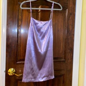 Lavender/lilac mini silky dress 😍